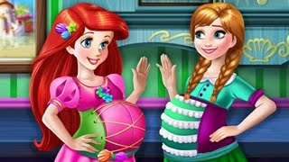 Disney Mermaid Ariel And Anna Pregnant Bffs - Princess Dressup Games For Children