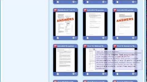 Assess Tab Overview, Glencoe Math