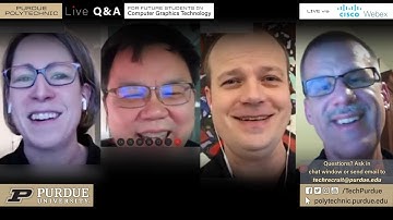 Purdue Polytechnic Live Q&A – April 21, 2020 – Computer Graphics Technology (CGT)