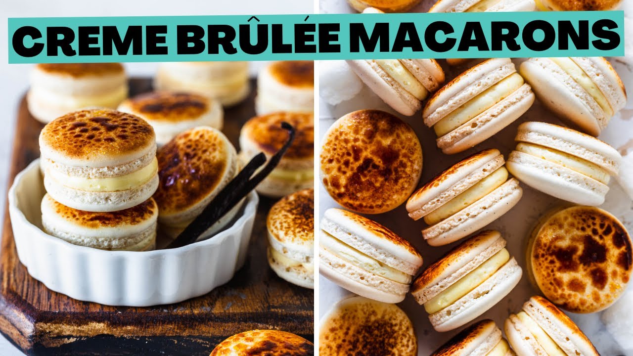 Creme Brûlée Macarons - YouTube