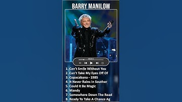 Thumbnail of Barry Manilow MIX Best Songs #shorts ~ 1960s Music ~ Top Adult Contemporary, Rock, Contemporary