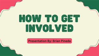How To getInvolved