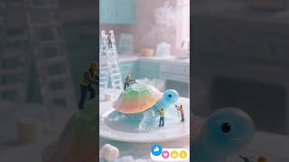 “Crystal Ice Turtle – Frozen Shell Build on a Plate”