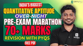 Información LIVE 🔴 Pre-Exam Marathon Quantitative Aptitude CA Foundation | Sep 2026 | Final Revision | Nithin Noticias