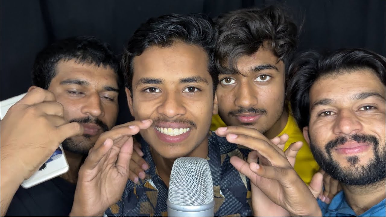 ASMR With Friends Mouth And Hands Sounds..!!
