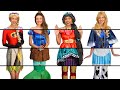 CLOTHING SWITCH UP DISNEY PRINCESS CHALLENGE with Rapunzel, Belle, Jasmine and Sleeping Beauty.