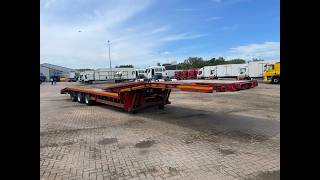 SOLD: DENNISON TRI AXLE SPECIAL TYPES STEPFRAME EXTENDABLE TRAILER - C202839