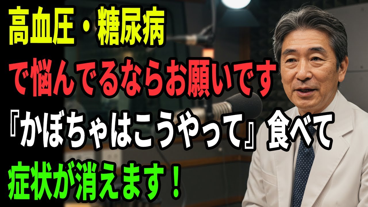 医師が言いますかぼちゃをこう食べると血圧血糖値が驚くほど変わります50代以上の方は必ずご覧ください