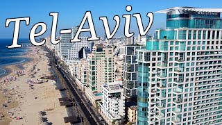 Tel Aviv City By Drone - Israel .Tel-Aviv Beach.Тель-Авив пляж .Лучший пляж на Средиземном Море.2022