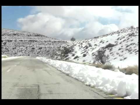 لقطات من ثلوج الشوبك وقرى محافظة معان 2 2 2013