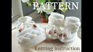 Knitting for Babies, Knitting PATTERN Baby Hat, Baby Booties, Knitting PATTERNS by Elena Mitchell