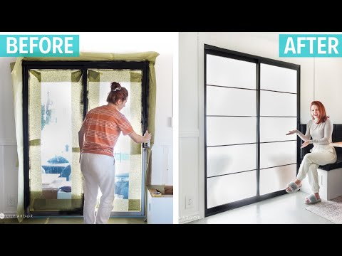 black frame shower door