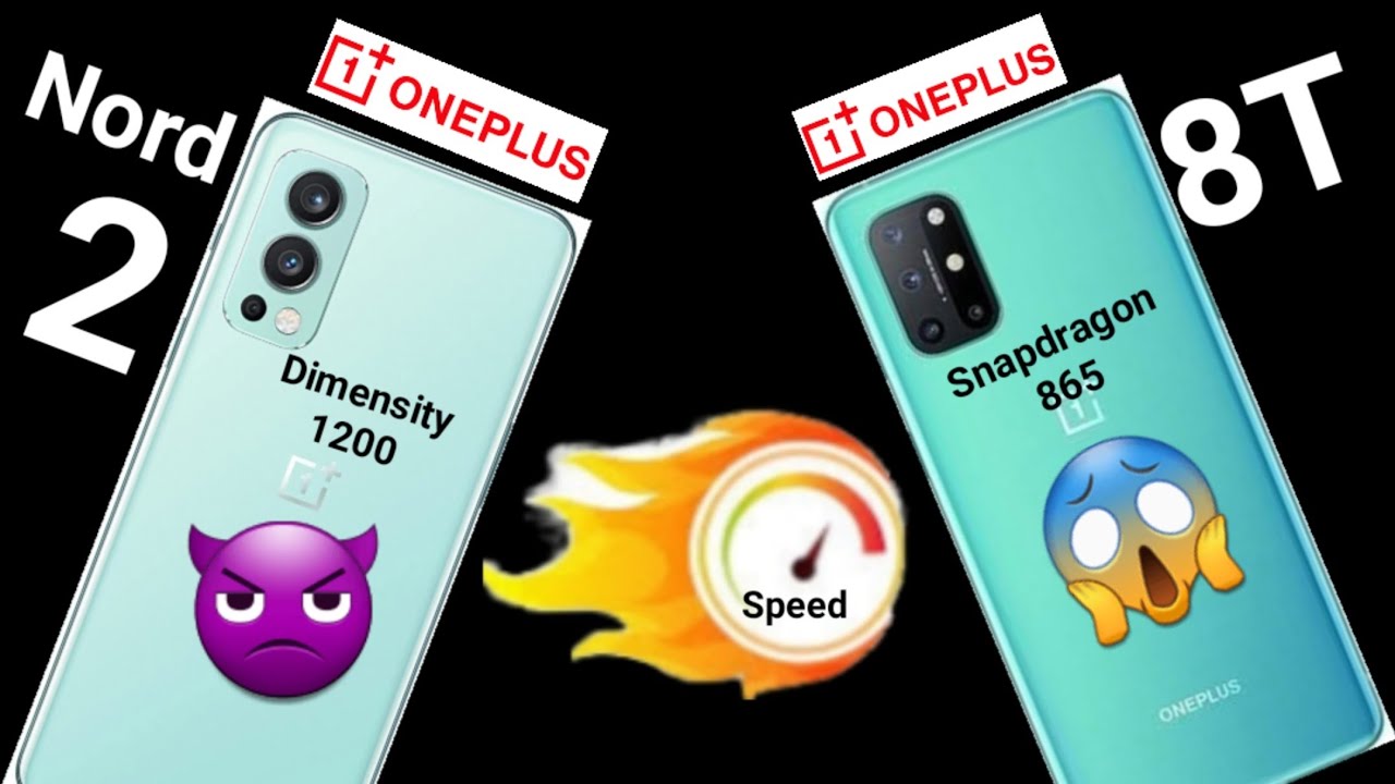 Oneplus Nord 2 vs Oneplus 8T speedtest| Snapdragon 865 vs Dimensity 1200| which ui is optimized 🔥🔥🔥