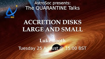 QUARANTINE Talks: Accretion Disks Large and Small: Planet Formation and Black Holes