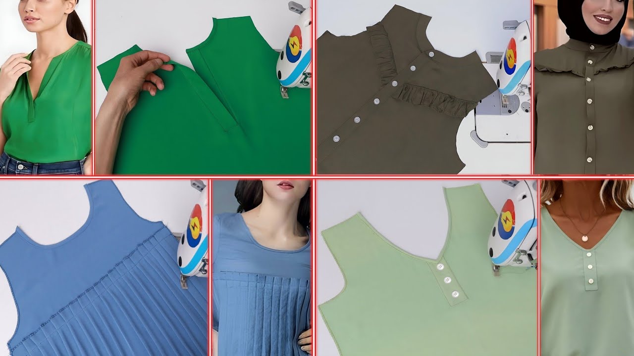4 Basic tailors secrets for collar neck design of cutting and stitching kurti! Amazing sewing