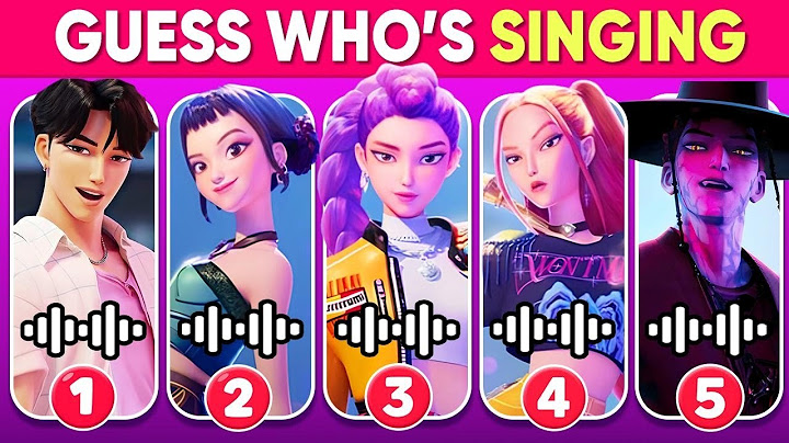 Guess Who's   Singing from Kpop Demon Hunters  Movie 2025 ~ Juni, Rumi, Mira, Joey, Gwi-Ma