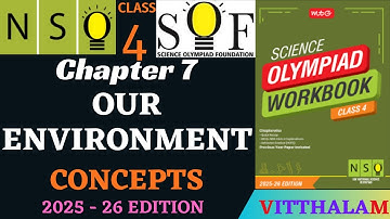 | Class 4 | NSO | Chapter 7 | Our | Environment | Concepts | MTG | 2025 - 26 |