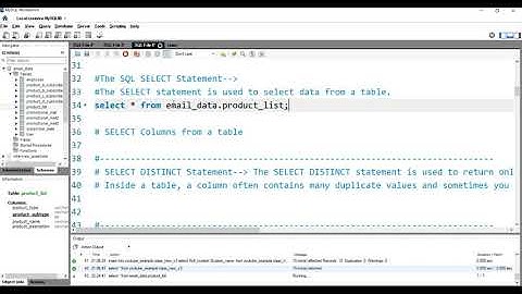 SQL SELECT Statement| select data from a Table | Fetch selected columns from a SQL table