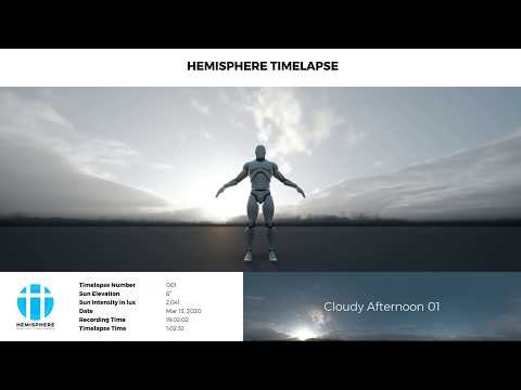 Cloudy Afternoon 01 - Hemisphere Timelapse
