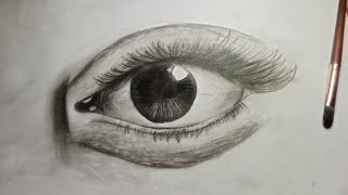 realistic eye sketch...😊🤞#viralvideo