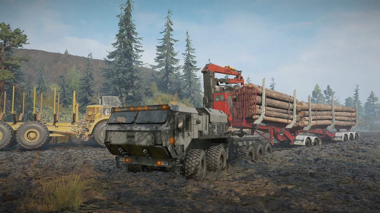 New Logging Contracts Heavy Timber Hauls & Deep Mud in SnowRunner | EnhCrea 