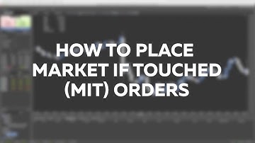 Tutorial #How to place market if touched (MIT) orders