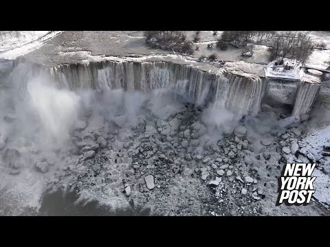 Niagara Falls transforms into partially frozen winter wonderland | New York Post
