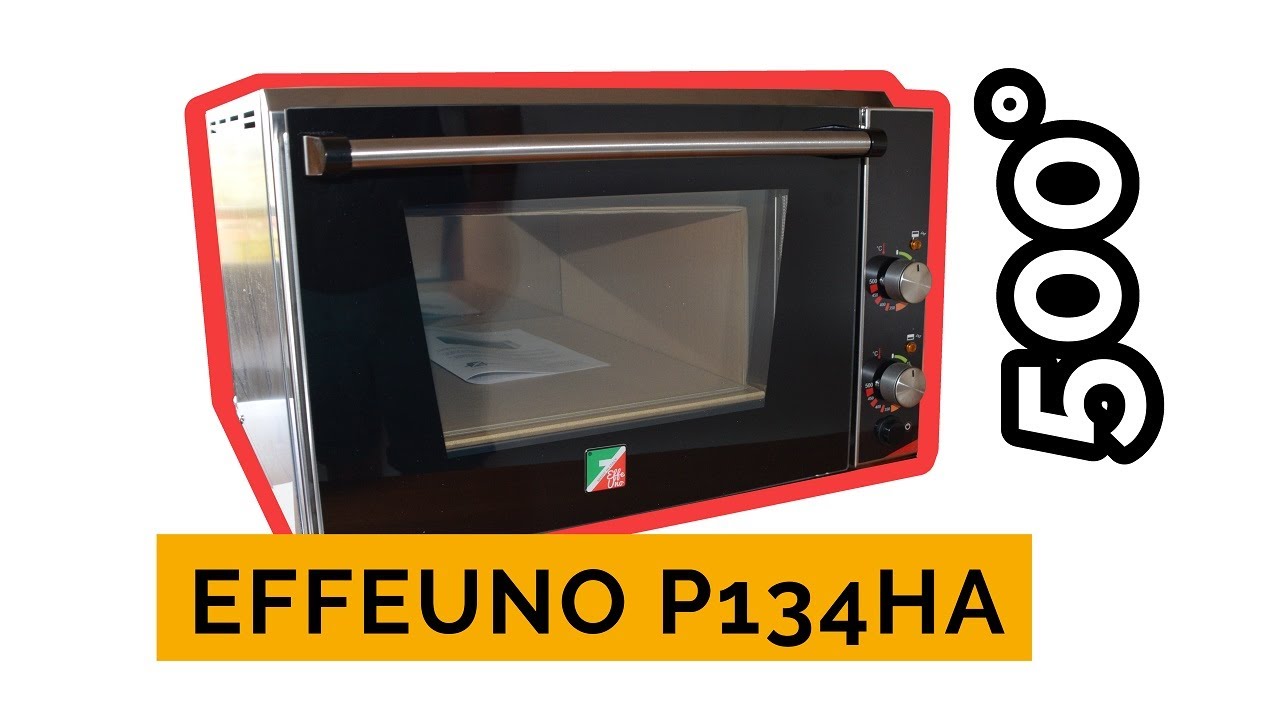 Unboxing oven Effeuno p134ha 500 degrees and biscuit running-in 