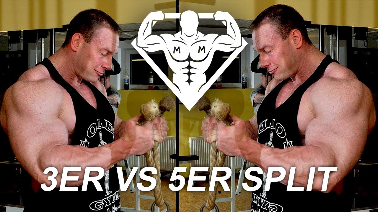 Wie oft pro Woche trainieren ? 3er oder 5er Split ? Push-Pull-Beine für mehr Muskelmasse ?