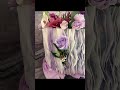 Wafer paper , silk and Fondant #cakedecorating #waferpaper #fondant #purple #celebration