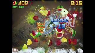 Fruit Ninja Chainsaw blade gameplay screenshot 2