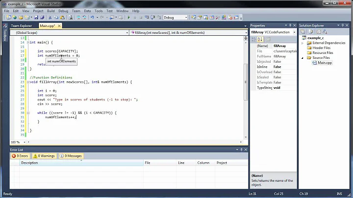 C++ Tutorial 16 - Arrays as Parameters