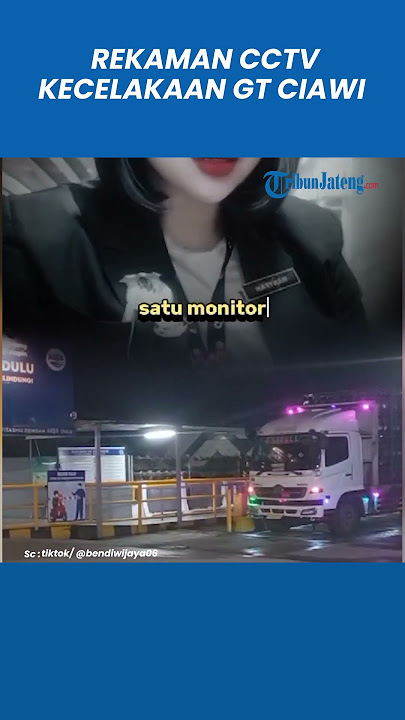 Terkuak Rekaman CCTV Truk Galon Sebelum Kecelakaan Maut GT Ciawi