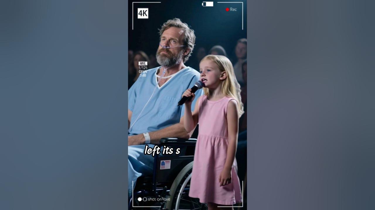 The girl's sweet singing is meant to awaken her father