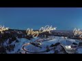 Holmenkollen ski jump arena, Oslo in 360 VR - Christmas version