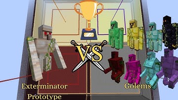 Automated Exterminator Prototype vs Every Golem | Minecraft 1.6.4