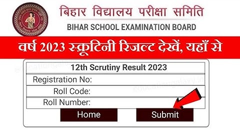 Bihar Board 12th(Inter) Scrutiny Result 2023 Download |Matric Inter Scrutiny Result 2023 Direct Link