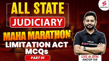 Limitation Act 1963 | Limitation Act MCQs for Judiciary Exams 2025 | Anoop Sir