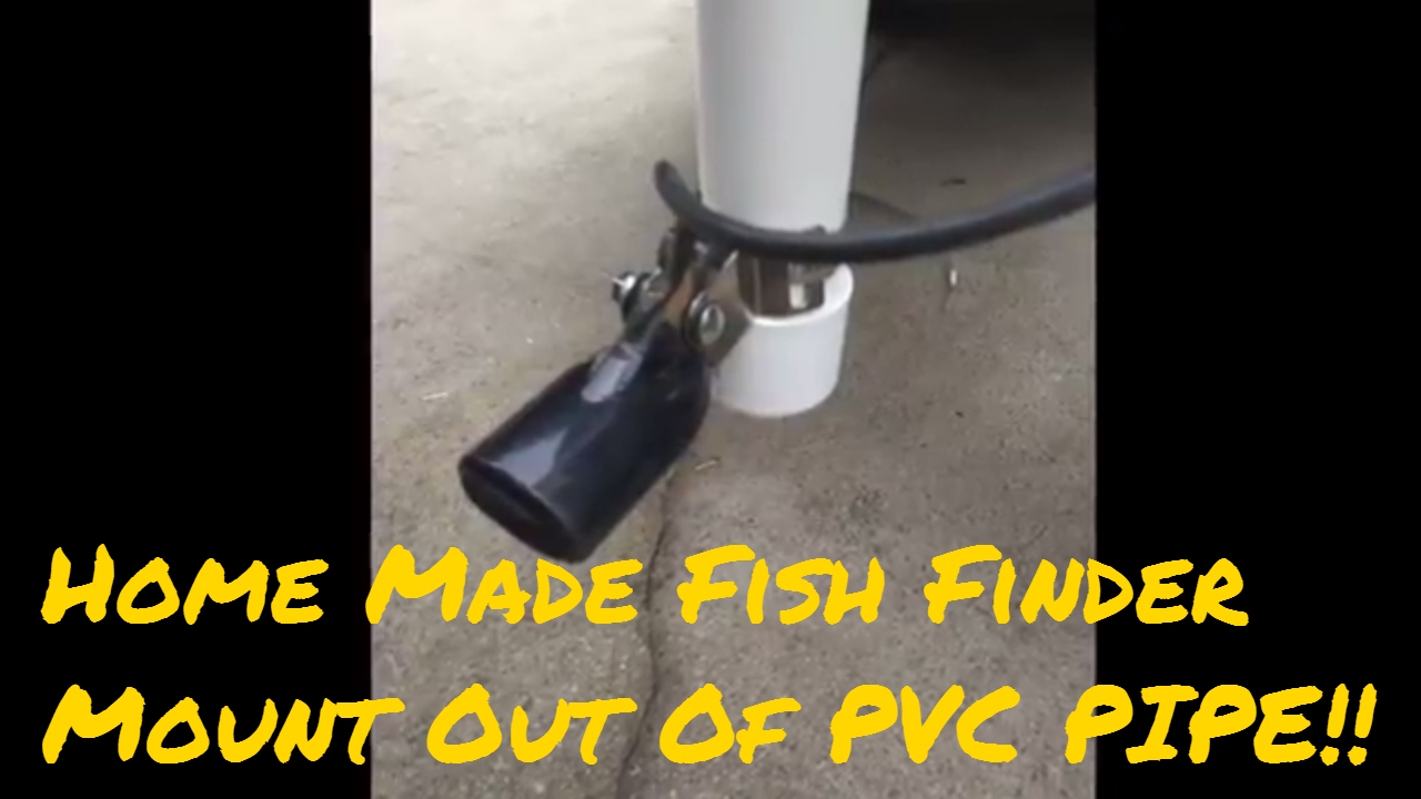 How to Build Home made fish finder mount out of PVC Pipe/ Robertson Fishing  Report 