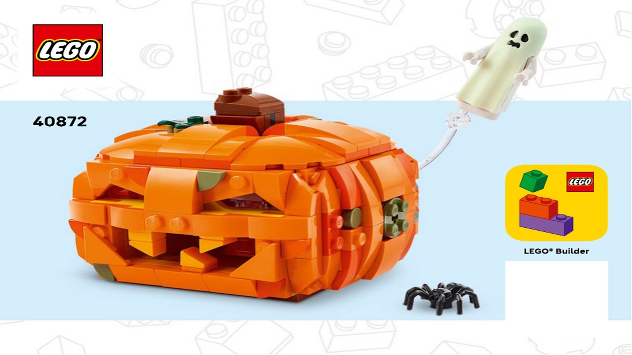 Halloween Pumpkin Lantern LEGO instructions