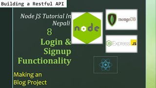 Node JS Tutorial in Nepali : 8# Login and Signup Functionality