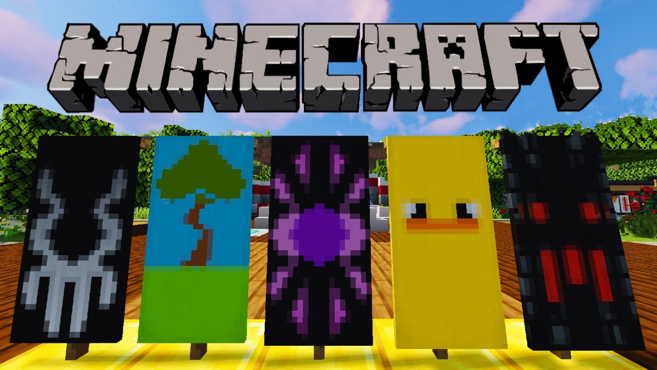 Minecraft 5 Cool Banner Designs! YouTube