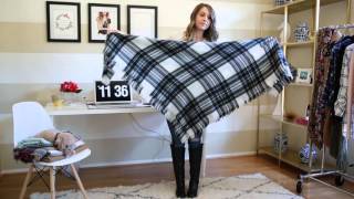 How to Tie a Blanket Scarf