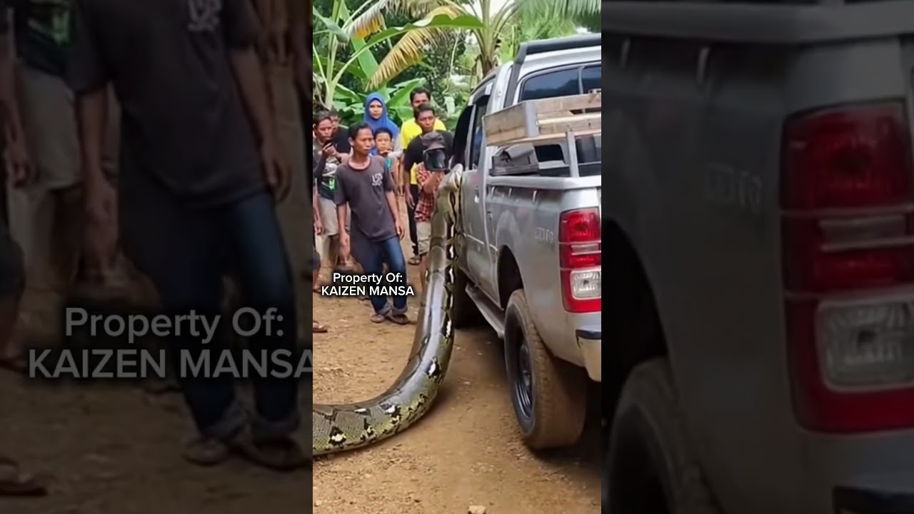 Huge Snake Encounter Caught on Phone