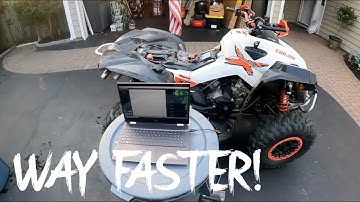 Installing a DYNOJET Tune on a Can Am Renegade 1000! (Full Exhaust)