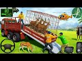 Animal Transport Truck on Hill Road | Real Truck Driving Android Gameplay