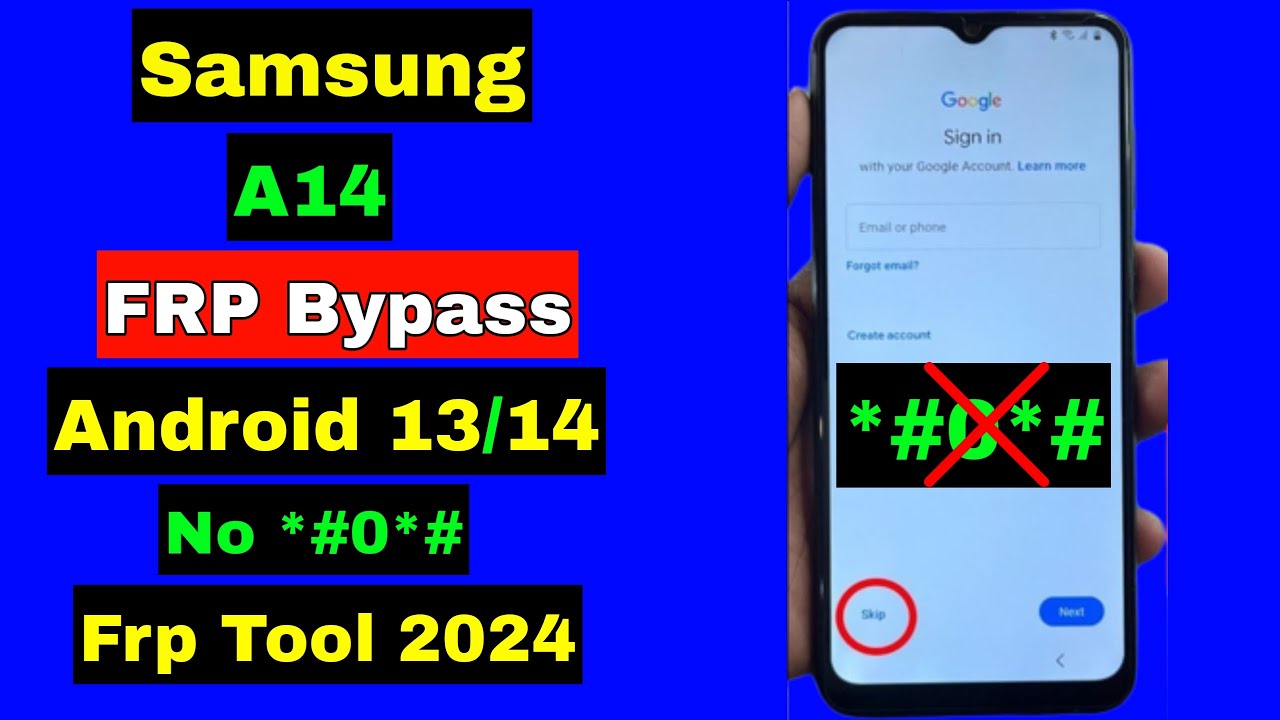 Samsung A14 FRP Bypass 2024 Android 1314 New Security  No  0   One 1 Click FRP Bypass Tool 2024