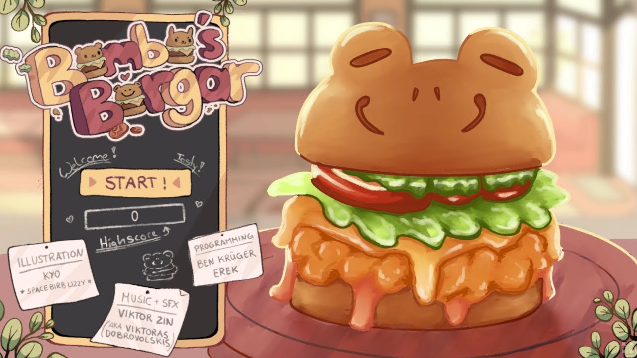 ゲーム日記】『Bombo's Borgar』コマンド入力のハンバーガー屋さん