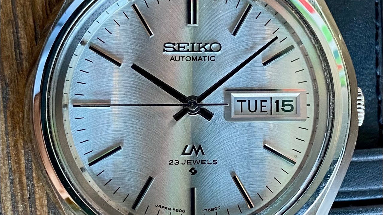 Vintage April 1973 Seiko LM LordMatic 5606-7071 Unique Sunburst w 