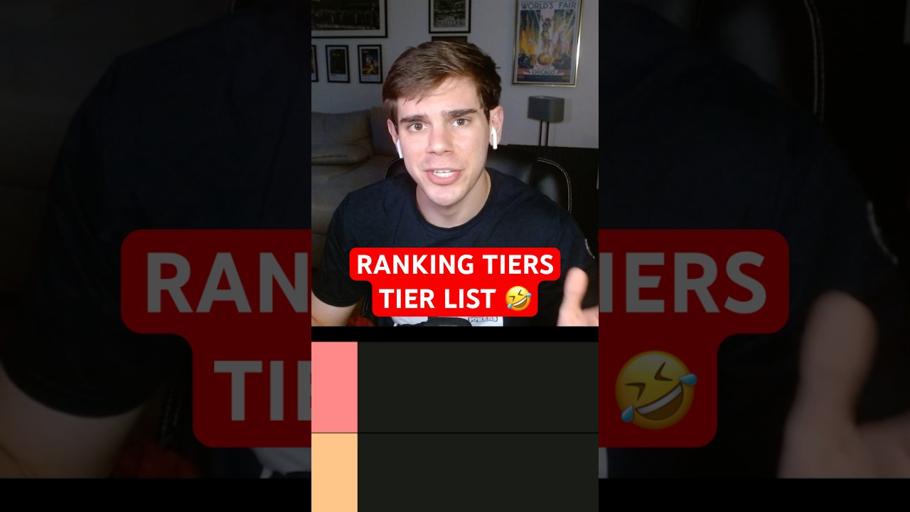 Ranking Tiers In A Tier List 🤣 ...  